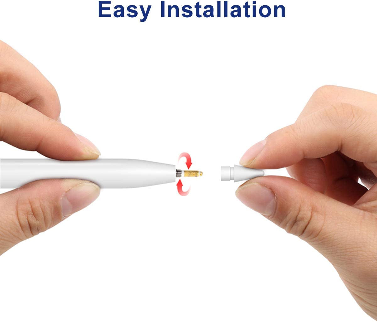 Pencil Tips Replacement for Apple Pencil 1St & 2Nd Generation, Ipencil Nibs for Ipad 2Pcs/Pack  BLEAKTEIR   