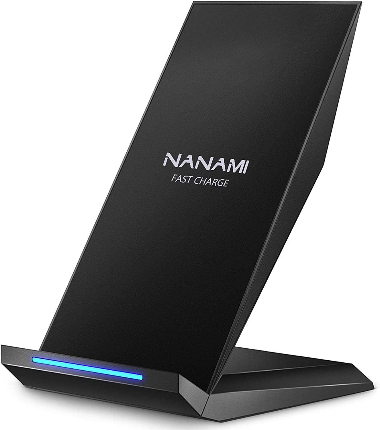 Fast Wireless Charger,Nanami Qi Certified Wireless Charging Stand Compatible Iphone 14/13/12/SE 2020/11/XS Max/Xr/X/8 Plus,Samsung Galaxy S23/S22/S21/S20/S10/S9/Note 20 Ultra/10 and Qi-Enabled Phone  NANAMI   