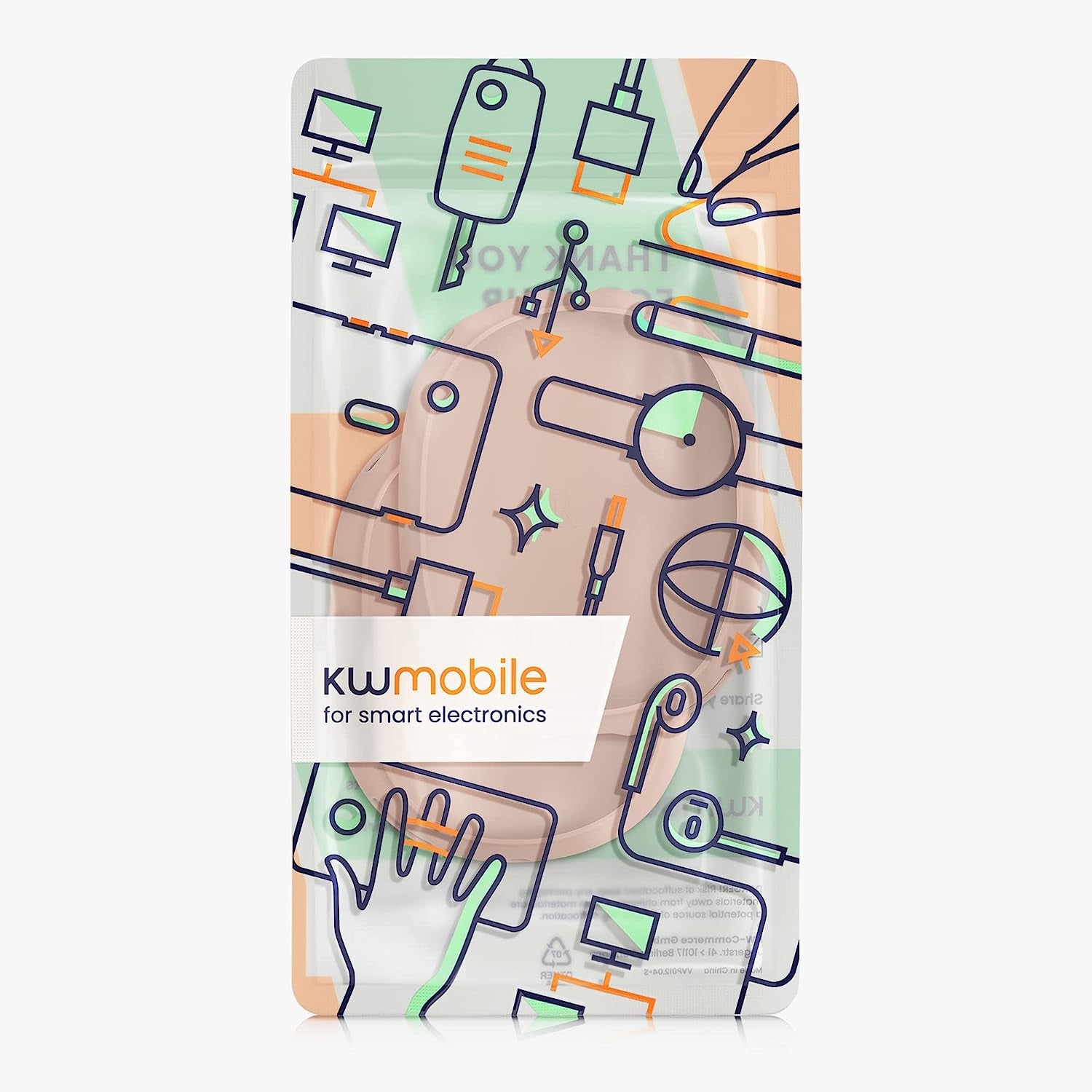 Kwmobile Silicone Covers Compatible with Apple Airpods Max (Set of 2) - Ear Cups Cover Case - Dusty Pink  KW-Commerce   