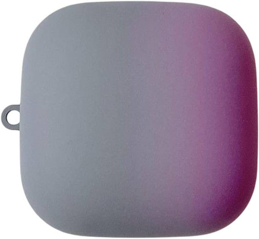 SKPY for Powerbeats Pro Case, Hard PC Shell Gradient Cute Shockproof Protective Case for Powerbeats Pro with Keychain for Boys Girls Teens Kids  SKPY Gray Purple  