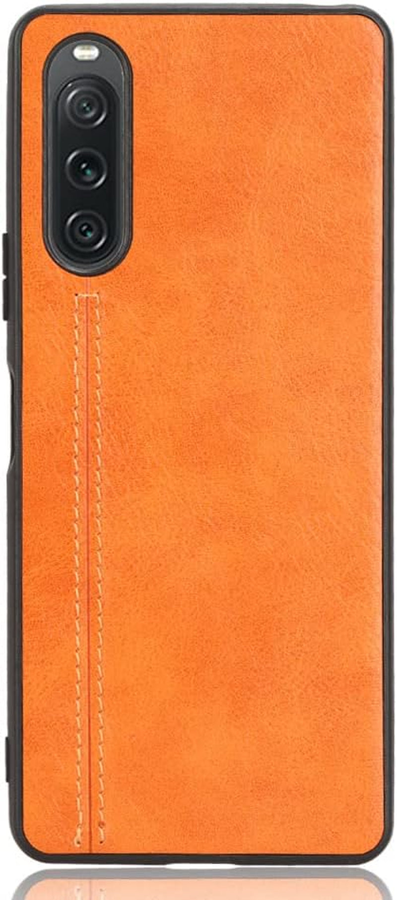 Phone Case for Sony Xperia 10 V, Case for Sony Xperia 10 V Cow-Like PU Leather Style Protector Cover, Non-Slip Shockproof Cover for Sony Xperia 10 V Case  Generic Yellow Sony Xperia 10 V 