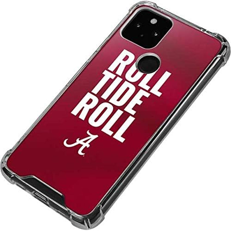 Skinit Clear Phone Case Compatible with Google Pixel 5 - Officially Licensed Alabama Roll Tide Roll Design  Skinit   