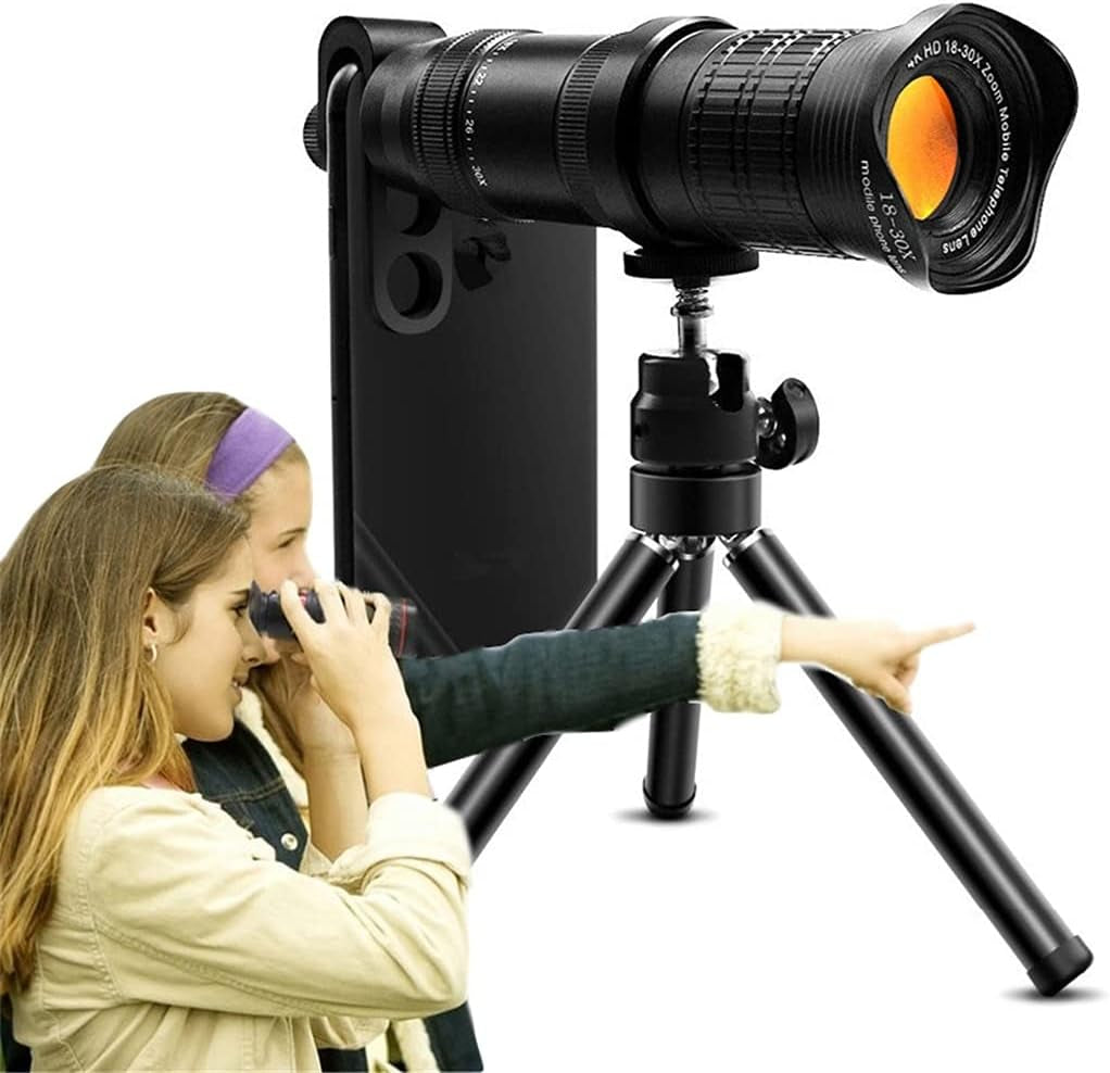 LJMXG 18-30X Professional Mobile Phone Camera Telescope Lens for Iadjustable Telephoto Zoom Lens Smartphone Lentes Kit  yqftts   