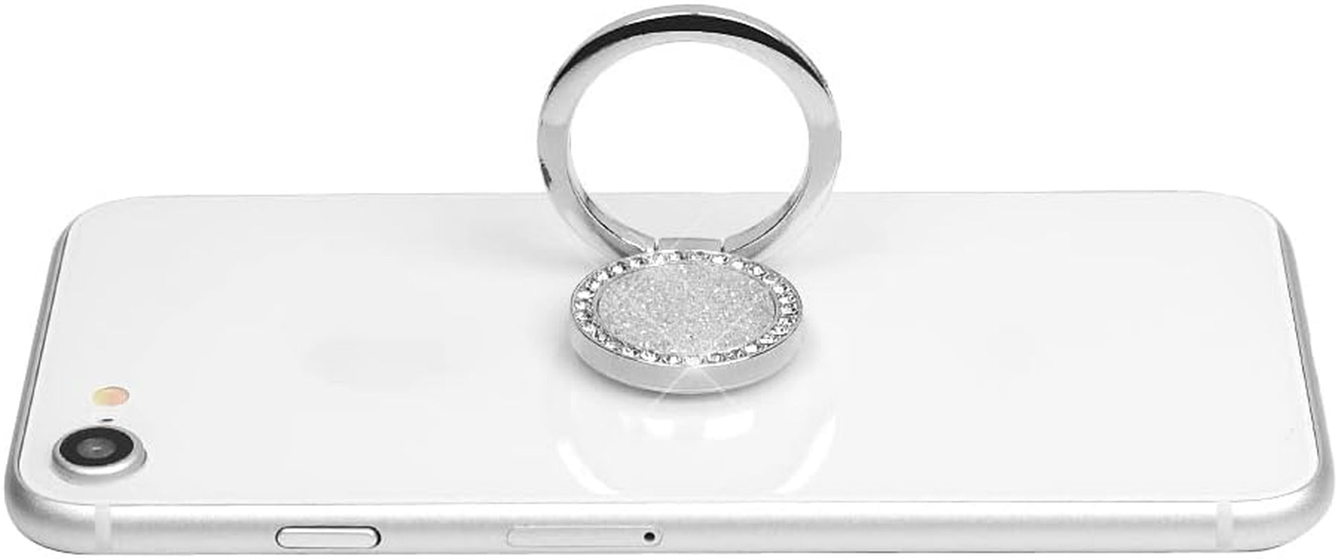 Mavis'S Diary Bling Cell Phone Ring Stand Holder, Universal 360 Rotation Metal Buckle Tablet Finger Grip Kickstand Compatible with Iphone Galaxy LG Google Moto All Smartphones(Silver)  Mavis's Diary   
