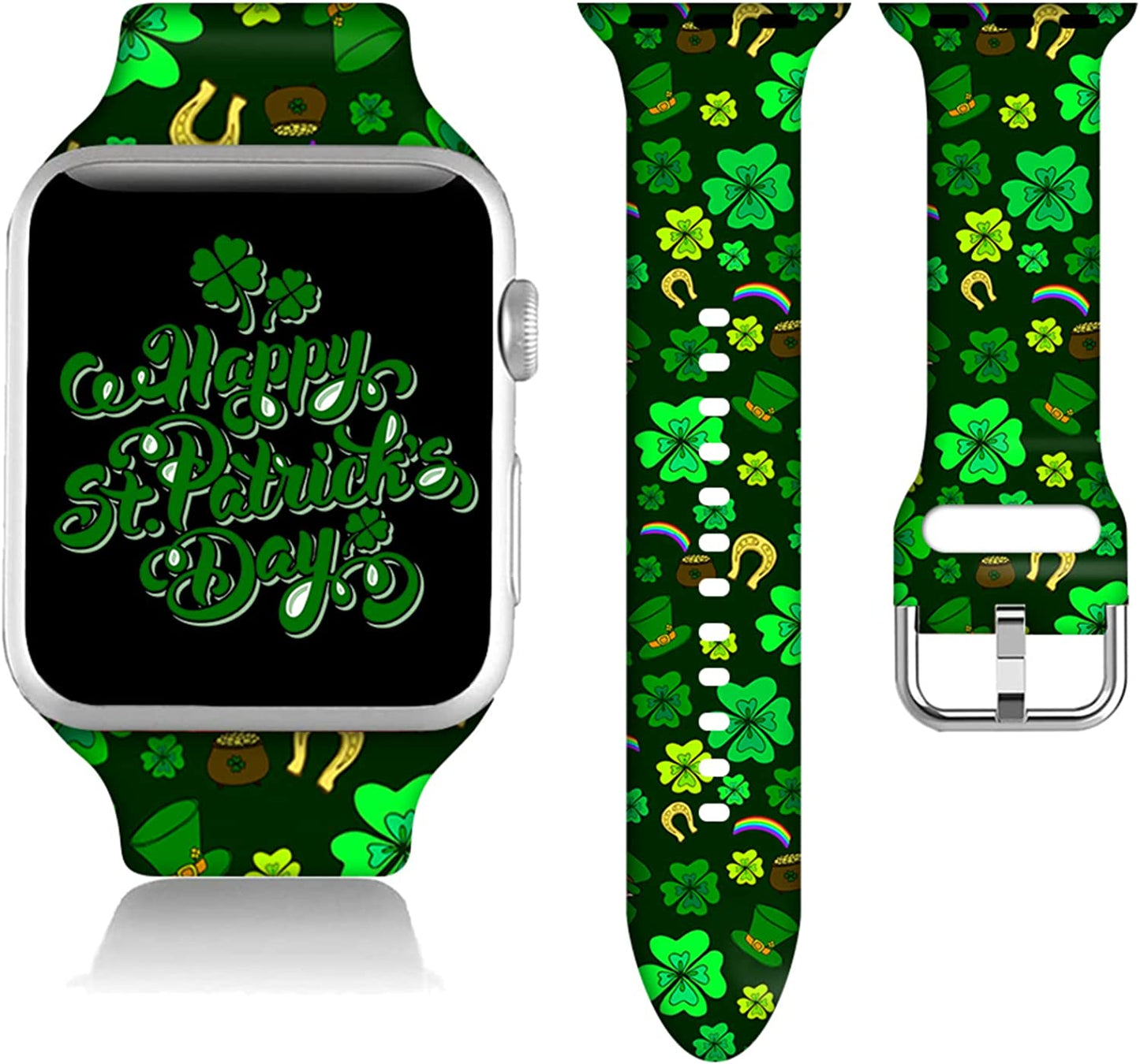 Easter Gifts Decorations Wristband Straps for Apple Watch Band 38Mm/40Mm/41Mm/42Mm/44Mm/45Mm Soft Silicone Easter Watch Band Strap for Apple Smart Watch Series 7 6 5 4 3 2 1 SE.  DGDGDG   