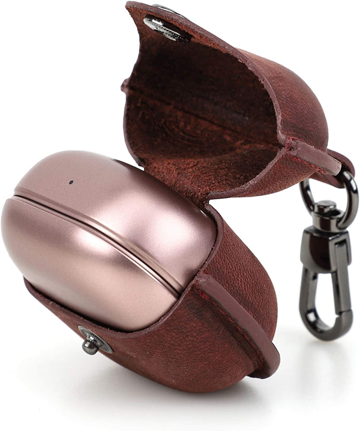 Apqdw Leather Case for Galaxy Buds 2 Pro 2022/ Galaxy Buds 2 Case 2021/ Galaxy Buds Pro 2021/ Galaxy Buds Live 2020, Samsung Galaxy Earbuds Case Cover with Keychain (Red)  Anbo   