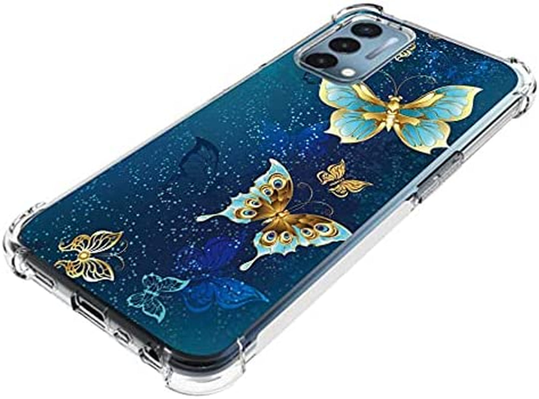 Follmeair for Oneplus Nord N200 5G Case, Slim Flexible TPU for Girls Women Airbag Bumper Shock Absorption Rubber Soft Silicone Case Cover Fit for Oneplus Nord N200 5G (Butterfly)  FollmeAir   