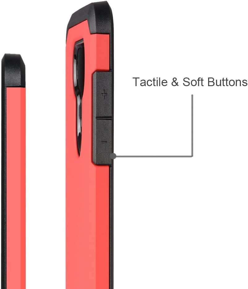 J&D Case Compatible for LG G6 / LG G6 plus Case, Heavy Duty Dual Layer Hybrid Shock Proof Protective Rugged Bumper Case for LG G6 Plus, LG G6 Case, Red  J&D Tech   