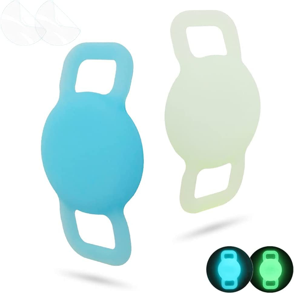 WHALEZON Airtag Cat Collar Holder, Small Air Tag Dog Collar Holder Compatible with Apple Tag, Anti-Lost Pet Tracker Cases Fit on Puppy Collars 3/8" 5/8"  WHALEZON   