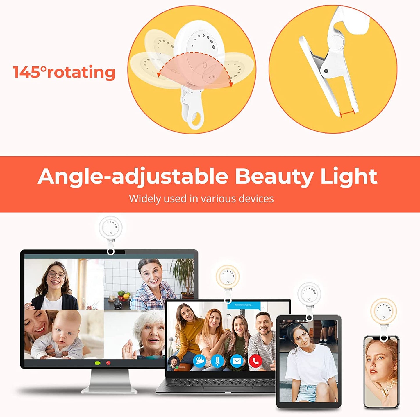 Aureday 10” Ring Light with 50Inch Tripod Stand Bundle with Mini Selfie Light  Aureday   