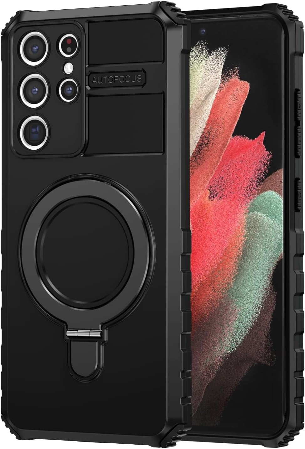 THMEIRA Samsung Galaxy S22 Ultra Magnetic Case [Compatible with Magsafe] Samsung Galaxy S22 Ultra Case with Ring Kickstand, Military Grade Heavy Duty Case for Samsung S22 Ultra, Green  THMEIRA Black Samsung S21 Ultra 