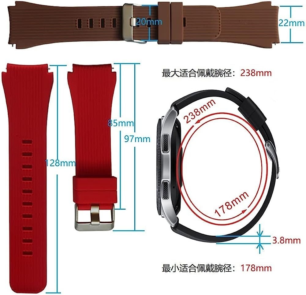 KOSSMA 22Mm Straps for Garmin Active/Venu 2/ Vivoactive 4 /Venu2 Silicone Replacement Wristband for Forerunner 745 Watch Band  KOSSMA   