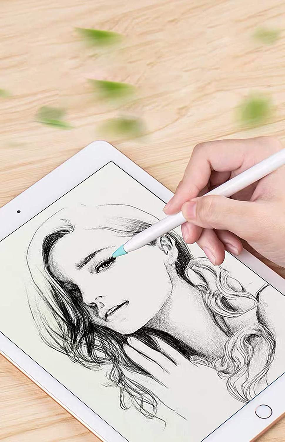 Happycover Compatible with Apple Pencil Tips, Professional Liquid Silicone Nibs Cover Replacement for 1St & 2Nd Gen, Writing Anti-Slip Protective Case for Apple Ipad Pencil. (Black)  ZSHK   