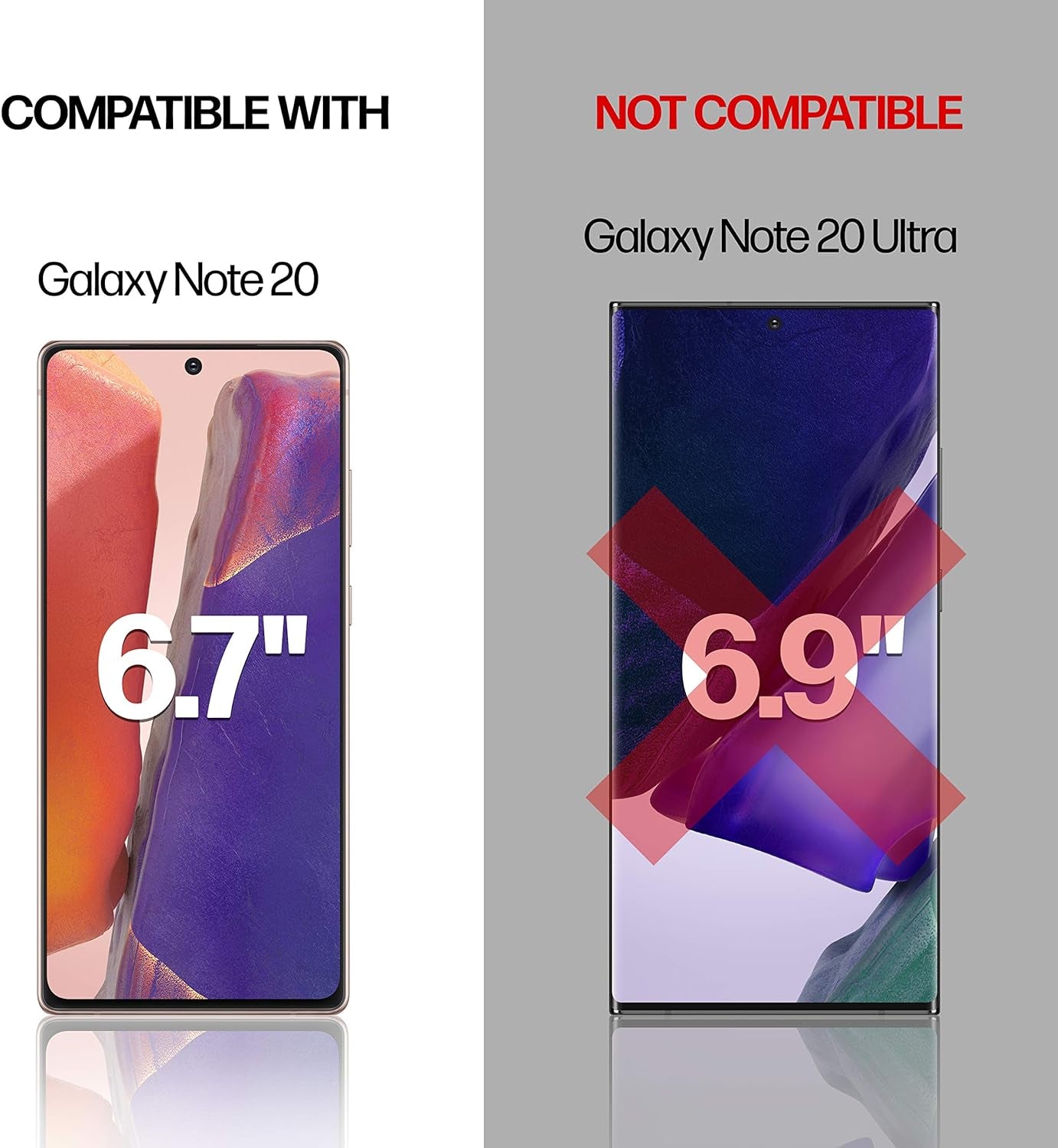 Power Theory Designed for Samsung Galaxy Note 20 Screen Protector [Not Glass], Easy Install Kit, Case Friendly, Full Cover, Flexible Film anti Scratch, 2 Pack  Power Theory   