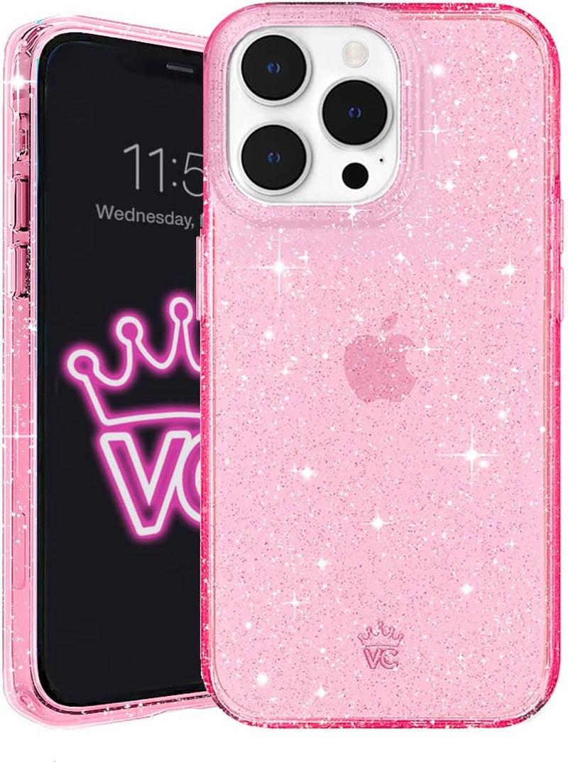 Velvet Caviar X Bratz Designed for Iphone 14 Pro Max Case for Women [8Ft Drop Tested] Cute Protective Bratz Dolls Accessories Phone Cases - Clear Glitter  Velvet Caviar Pink Stardust Glitter Iphone 14 Pro Max 