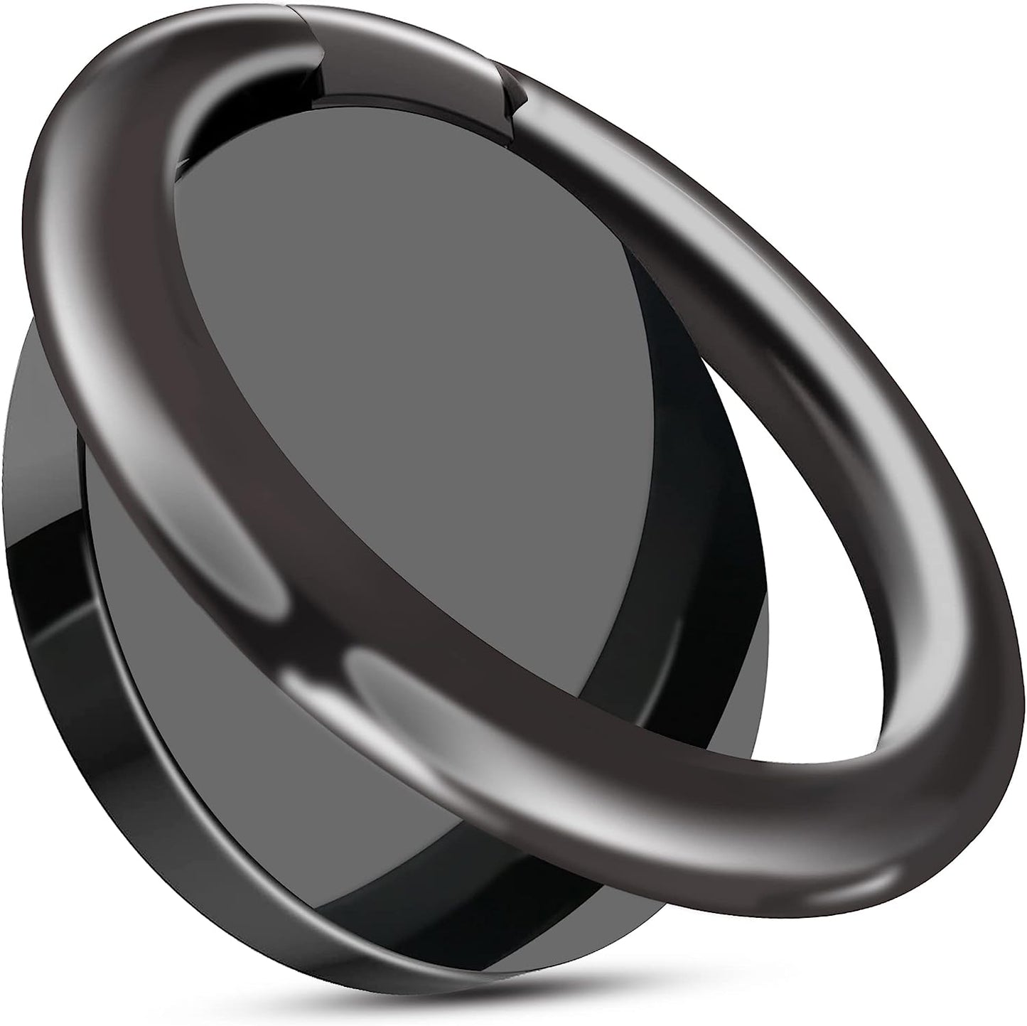 TACOMEGE Smooth Alloy Phone Ring Grip Holder, 360 Rotation Finger Ring Kickstand for Iphone, Ipad, Samsung, and All Smartphones Tablets (PRG-B)  TACOMEGE   