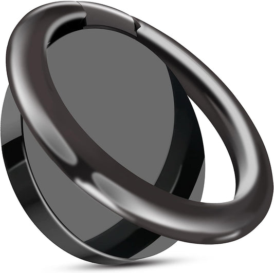 TACOMEGE Smooth Alloy Phone Ring Grip Holder, 360 Rotation Finger Ring Kickstand for Iphone, Ipad, Samsung, and All Smartphones Tablets (PRG-B)  TACOMEGE   
