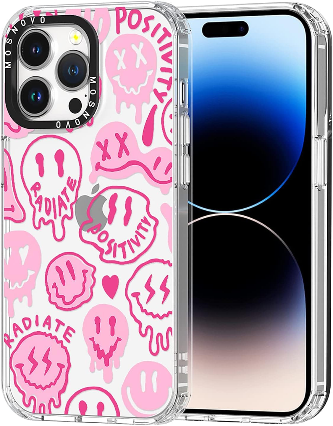 MOSNOVO Compatible with Iphone 14 Pro Max Case, [Buffertech 6.6 Ft Drop Impact] [Anti Peel off Tech] Clear TPU Bumper Women Girl Phone Case Cover with Cute Cherry Designed for Iphone 14 Pro Max 6.7"  MOSNOVO   