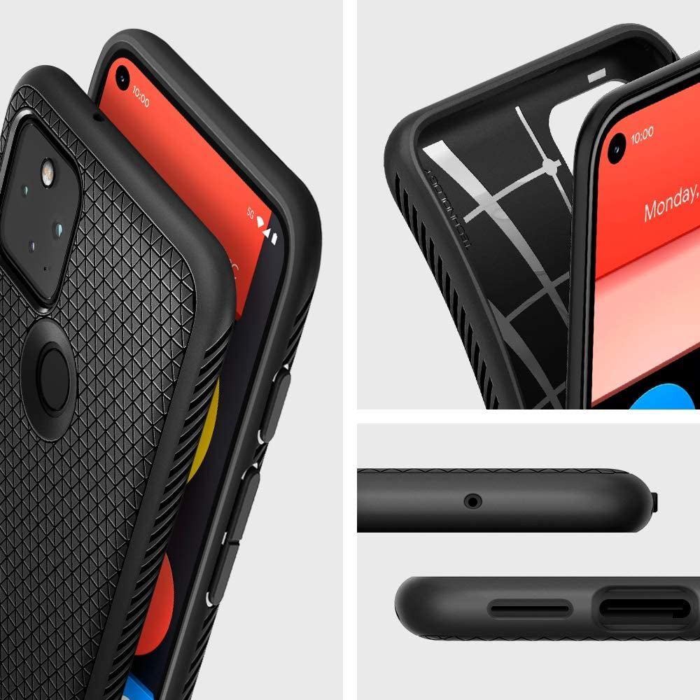Spigen Liquid Air Armor Designed for Pixel 5 Case (2020) - Matte Black  Spigen   