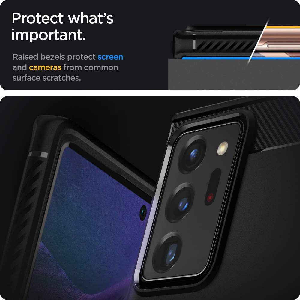 Spigen Rugged Armor Designed for Samsung Galaxy Note 20 Ultra 5G Case (2020) - Matte Black  Spigen   