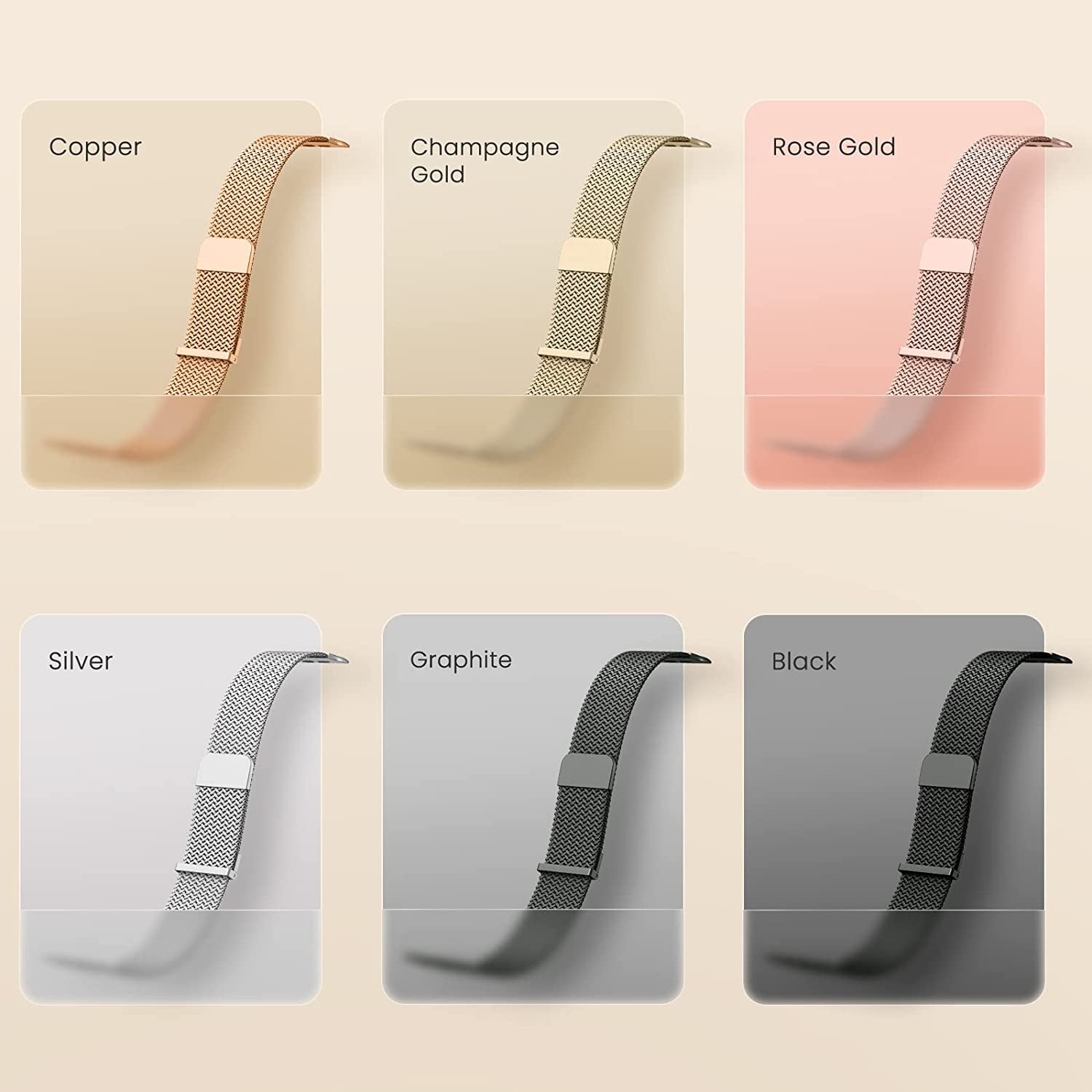 Amzpas Stainless Steel Metal Magnetic Band Compatible with Apple Watch 41Mm 45Mm 40Mm 38Mm 42Mm 44Mm / Series 7 6 5 4 3 2 1 SE, Fashion Braided Mesh Milanese Loop Replacement Iwatch Bands Women Men  Amzpas   