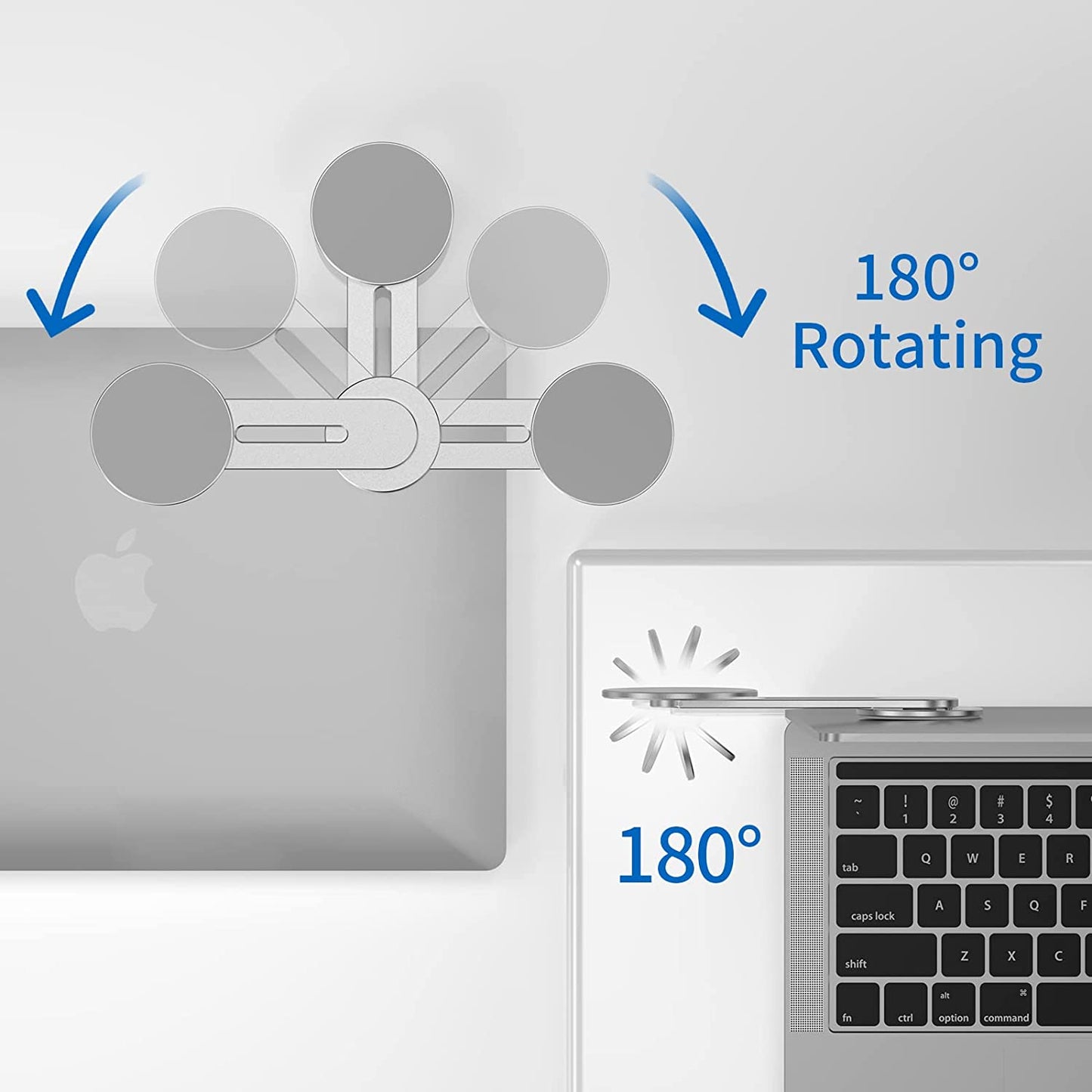 Ubeesize Magnetic Laptop Phone Holder, 180° Adjustable Continuity Camera Mount for Magsafe Iphone 14 13 12 Series, for Ios 16 & Macbook Macos 13 Ventura, Compatible with Tesla Model 3 Model Y  UBeesize   