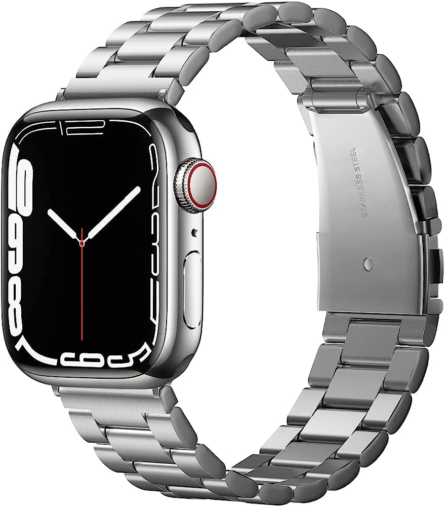Spigen Modern Fit Designed for Apple Watch Band for Apple Watch Ultra (49Mm), Series 8/7 (45Mm), Series SE2/6/SE/5/4 (44Mm) and Series 3/2/1 (42Mm)  Spigen Silver  