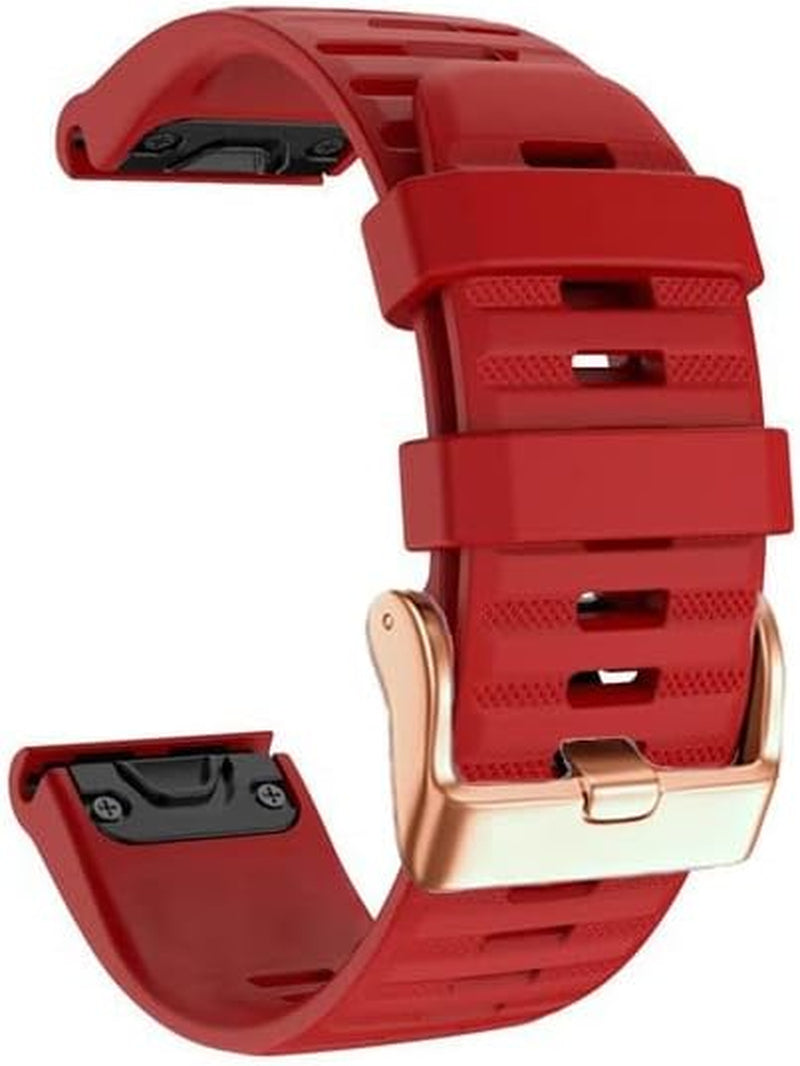 GUMMMY Quickfit 20 22 26Mm Straps Band for Garmin Fenix 7 7X 7S 5S 5 5X plus 6S 6 6X Pro/Epix Smartwatch Watch Band Silicone Bracelet  GUMMMY G 26mm Fenix 7X 3HR 