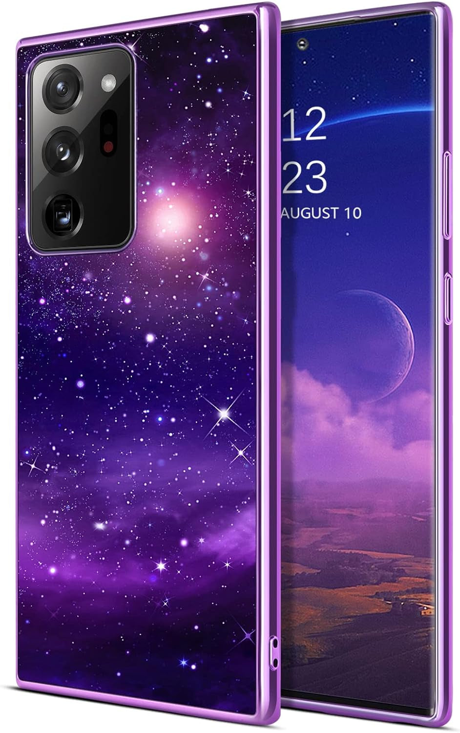 DOMAVER Samsung Galaxy Note 20 Ultra Case Glow in the Dark Stylish Nebula Luminous Space Men Women Protective Cover for Note 20 Ultra 4G/5G- Shining Nebula  DOMAVER   