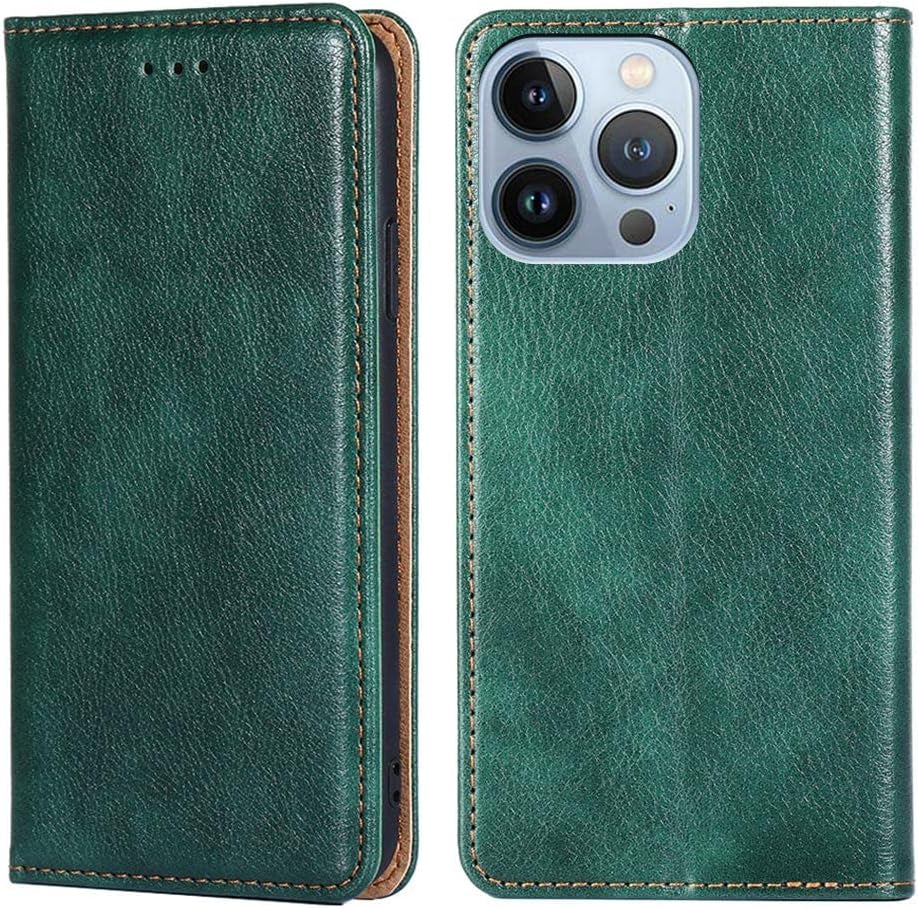 Cyr-Guard Phone Cover Wallet Folio Case for LG G7 THINQ, Premium PU Leather Slim Fit Cover for G7 THINQ, Easy Take, Green  Cyr-Guard   
