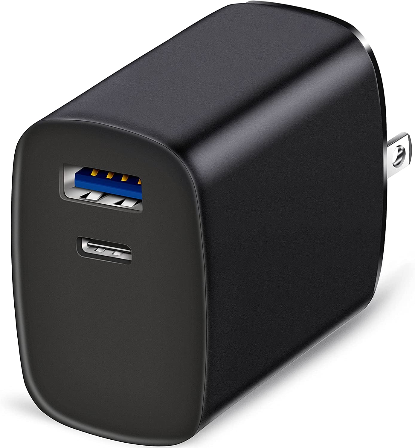 USB C Charger, Deegotech 20W PD Iphone Fast Charger, Dual Port Foldable Plug Type C Charger Compatible with Iphone 14/14 Pro/14 Pro Max/13 Pro Max/12/11/X/Se3, Ipad Pro  Shenzhen JiaYu Electronics Co., Ltd Black 1Pack 