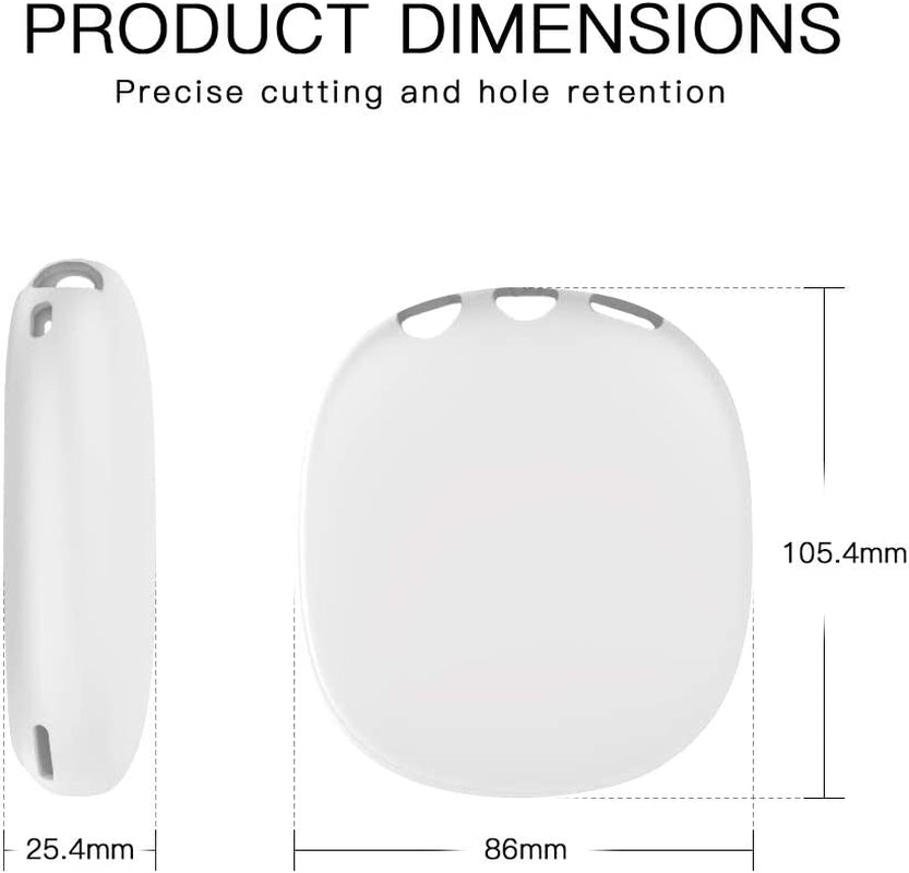 Tucana Silicone Earpads Full Cover Compatible for Airpods Max Headphones, Anti-Scratch Shock Protectors for Airpods Max, Ear Cushions White  TUCANA   