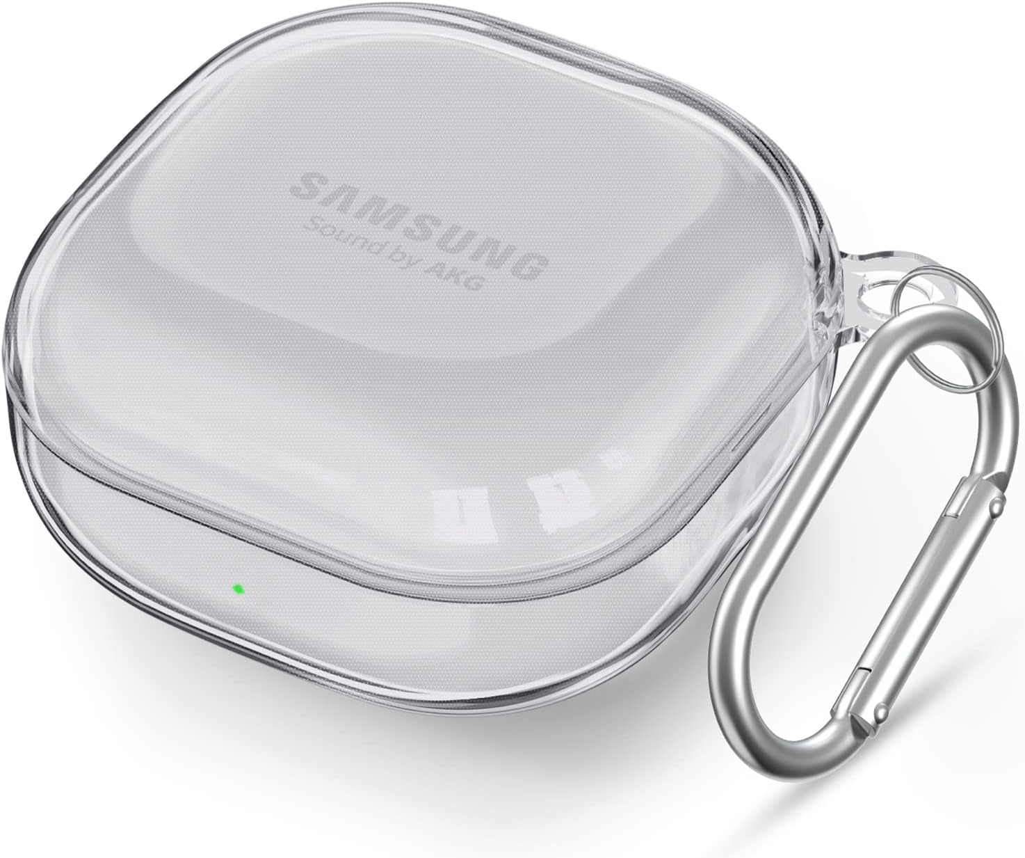 AIRSPO Clear Case Compatible with Samsung Galaxy Buds 2 Pro/ Galaxy Buds 2/ Galaxy Buds Pro/ Galaxy Buds Live Case Transparent Case Cover (Clear)  AIRSPO Clear Black  