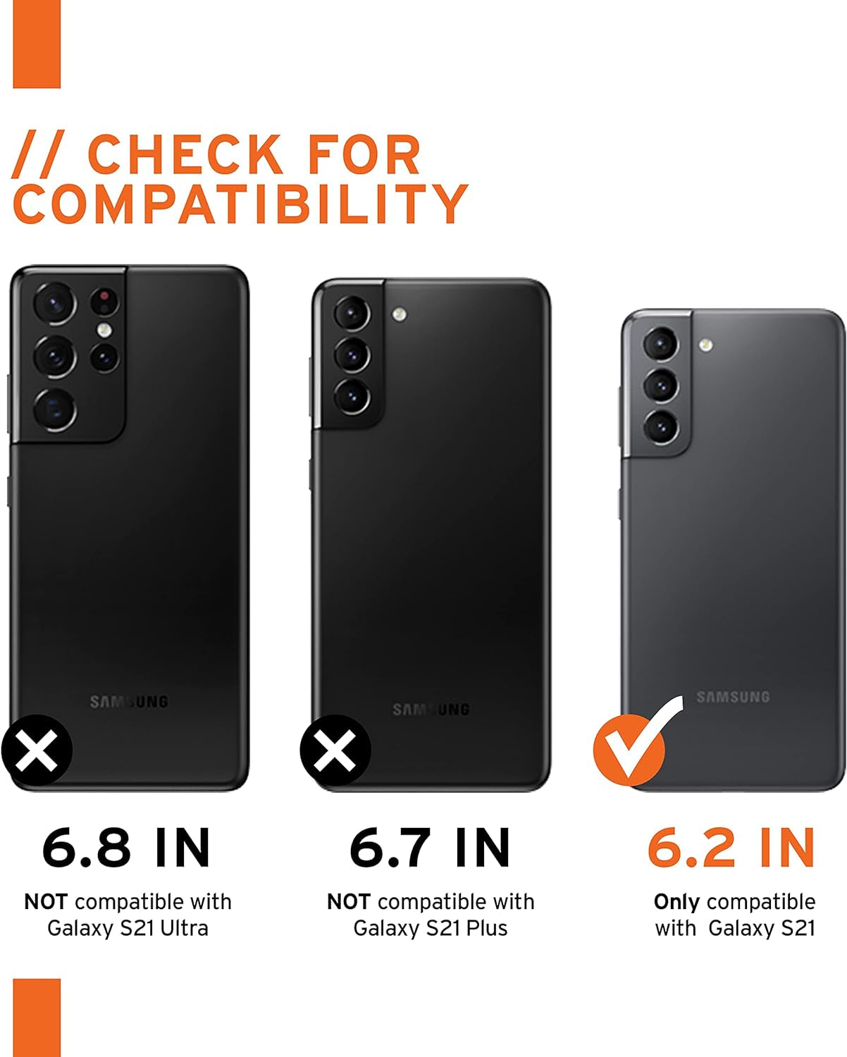 URBAN ARMOR GEAR UAG Designed for Samsung Galaxy S21 Case Black Rugged Lightweight Slim Shockproof Pathfinder Protective Cover, [6.2 Inch Screen]  Urban Armor Gear   