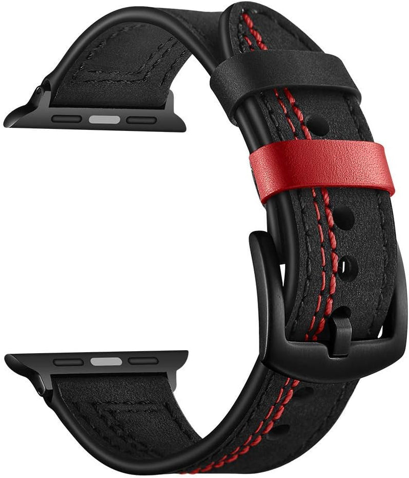 Compatible for Apple Watch 38Mm 40Mm 41Mm Leather Band Sport Replacement Strap for Iwatch Series 7 6 SE 5 4 3  Lerxiuer   