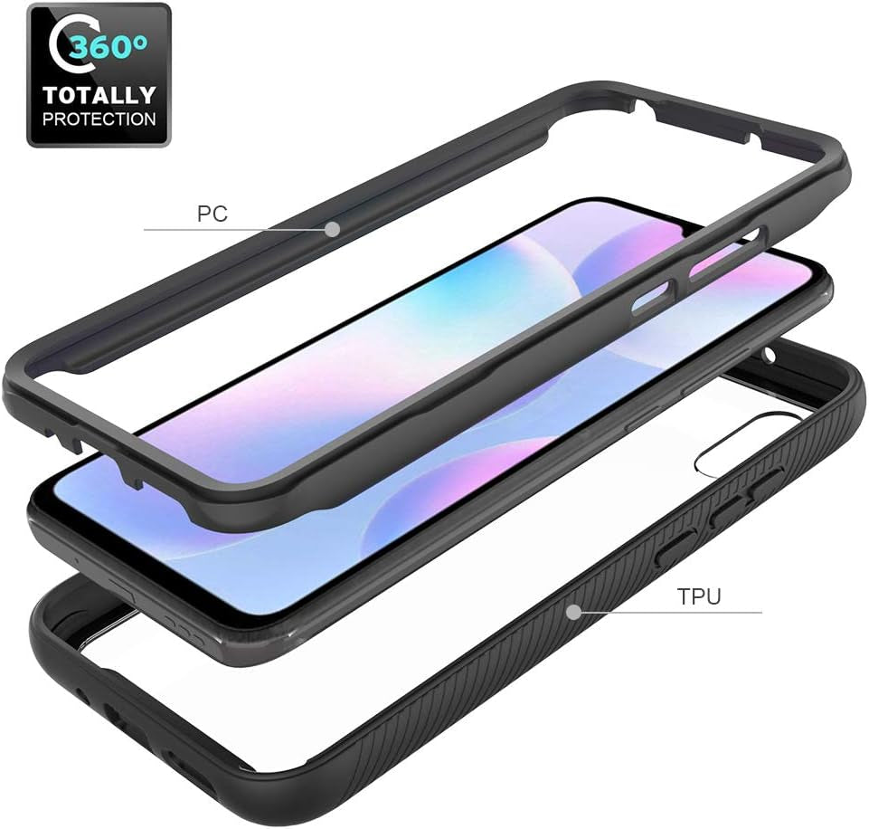 Qiongni Case for Xiaomi Redmi 9A Case Cover,Anti-Fall and Shock-Absorbing Protective Cover Case for Xiaomi Redmi 9A M2006C3LC M2006C3LG / Redmi 9AT M2006C3LVG / Redmi 9I M2006C3LII Case Blue  QiongNi   