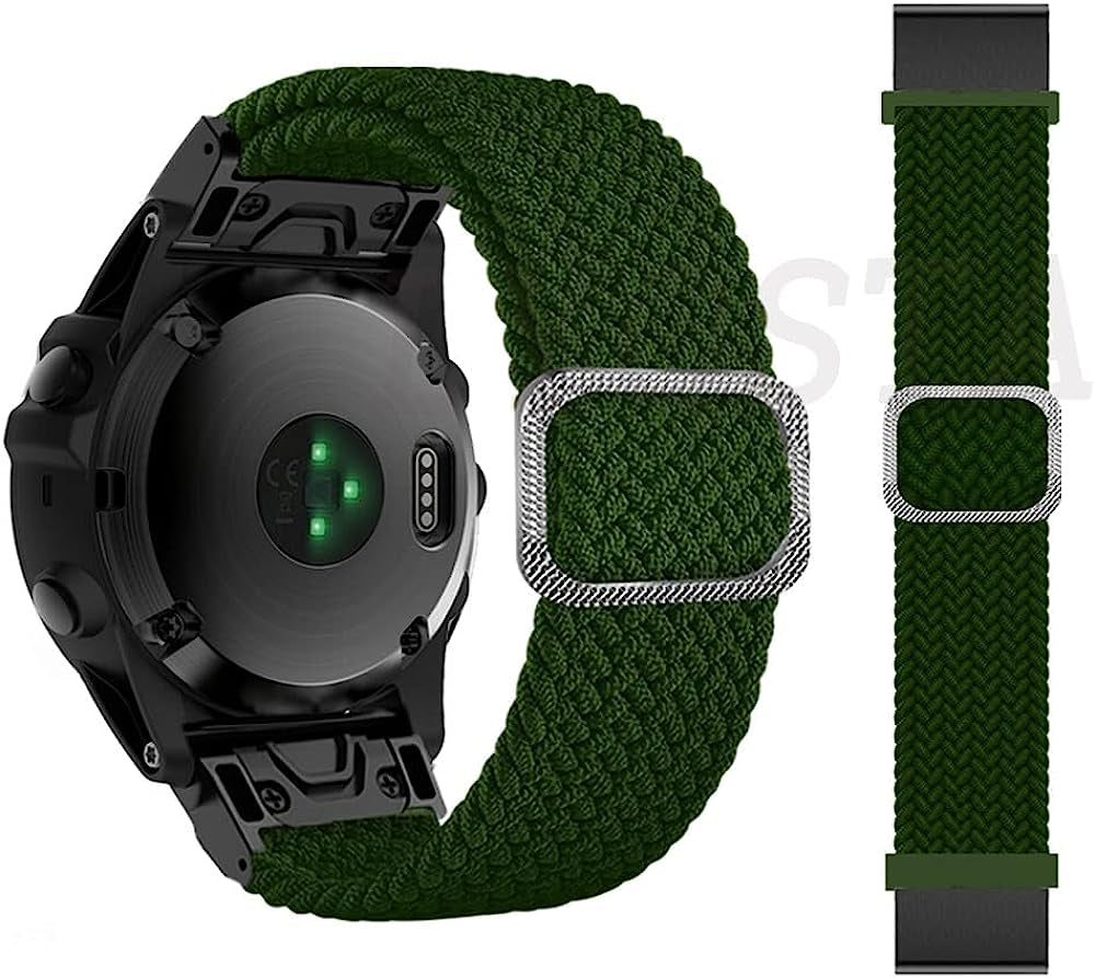 TWRQA 22 26Mm Nylon Band for Garmin Fenix 7X 7 Epix 6X 6 Pro 5X 5 plus 3 3HR Watchbands Smart Watch Straps Fenix 6Xpro 5Xplus Bracelet  TWRQA O 26mm D2 MK1 MK2i 
