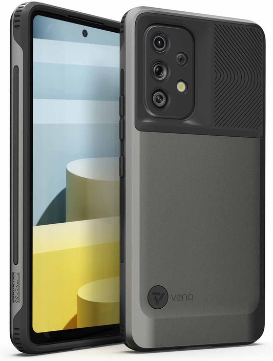 VENA Outcross for Samsung Galaxy A53 5G Case, Military Grade Drop Protection, Dual Layer Shockproof Protective Phone Case - Graphite Gray/Black  Vena   