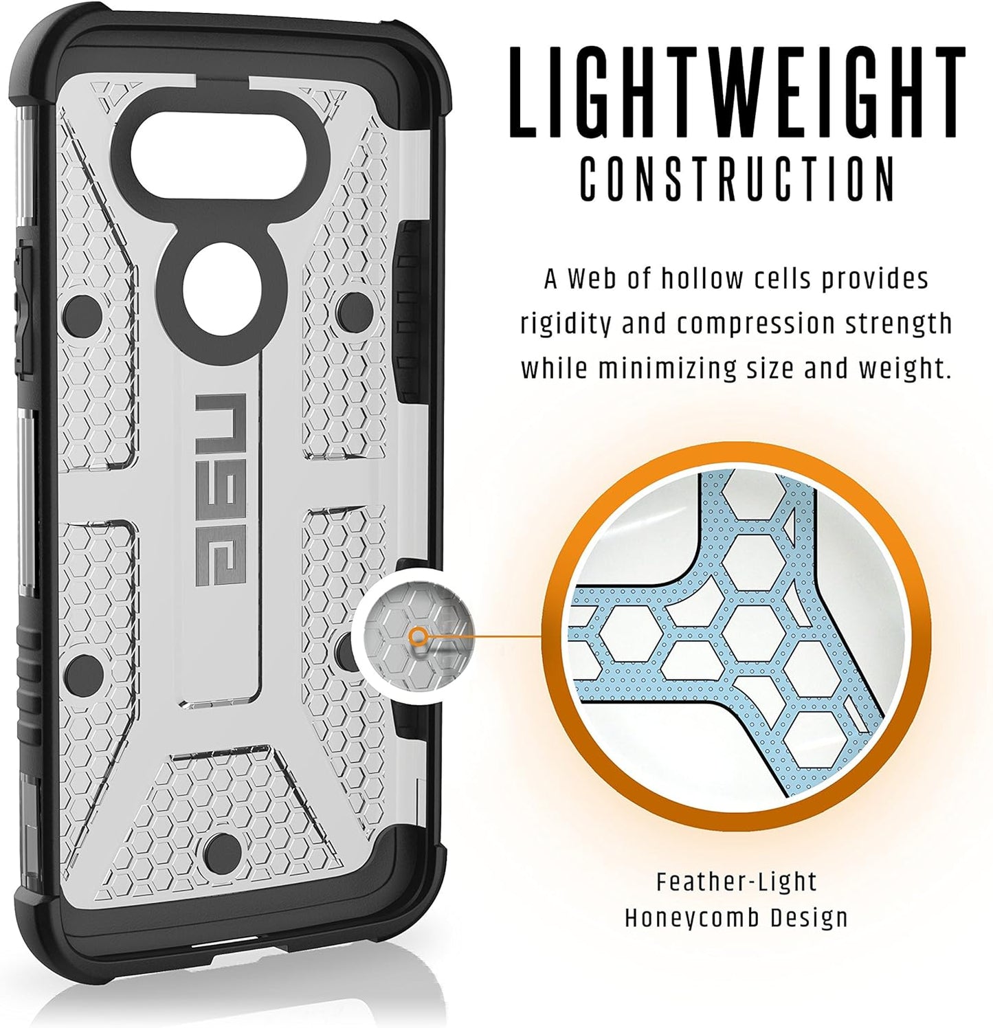 URBAN ARMOR GEAR [UAG Compatible with LG G5 Case Feather-Light Composite [Ash] Military Drop Tested Phone Case  Urban Armor Gear Inc.   