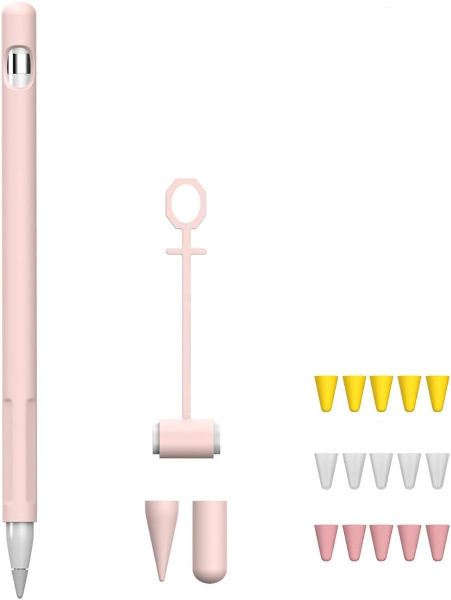 Silicone Soft Protective Case Cover Silicone Sleeve Compatible with Apple Pencil 1St Generation  shunheng PINK  