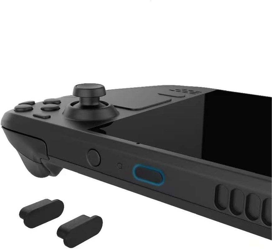 Steam Deck Accessories, Steam Deck Touch Protector, Steam Deck Dust Plug, Steam Deck Silicone Thumb Grip Caps, Vent Dust Filter Cover with Trackpads Skins - 9 in 1  ECHZOVE   