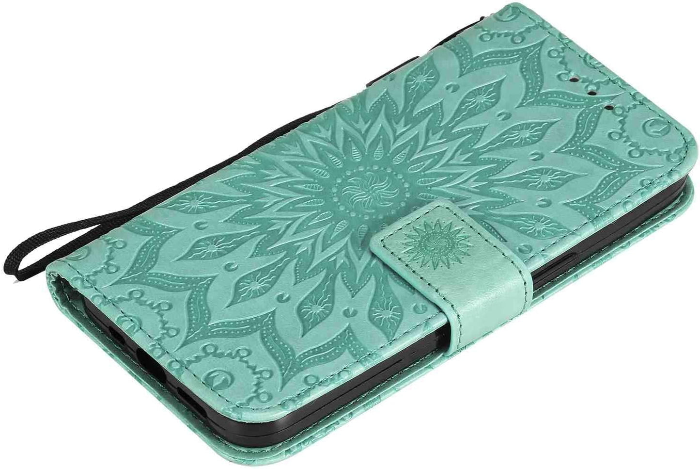 Fansipro Phone Cover Wallet Folio Case for LG G6, Premium PU Leather Slim Fit Cover for LG G6, 2 Card Slots, Exact Fitting, Green  Fansipro   