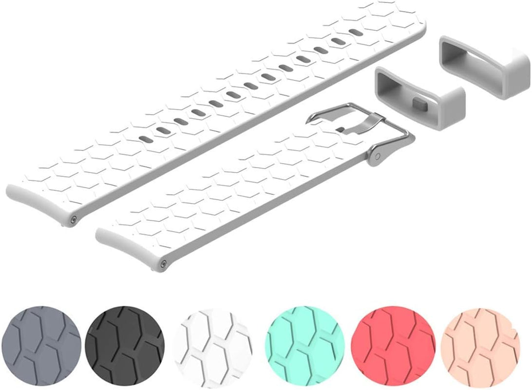 Compatible for Garmin Forerunner 245/Forerunner 645/Venu/Venu Sq/Vivoactive 3 Bands Replacement Accessory Sport Colourful Silicone Bracelet 6Pack 20MM Strap Band for Garmin Smartwatch  E ECSEM   