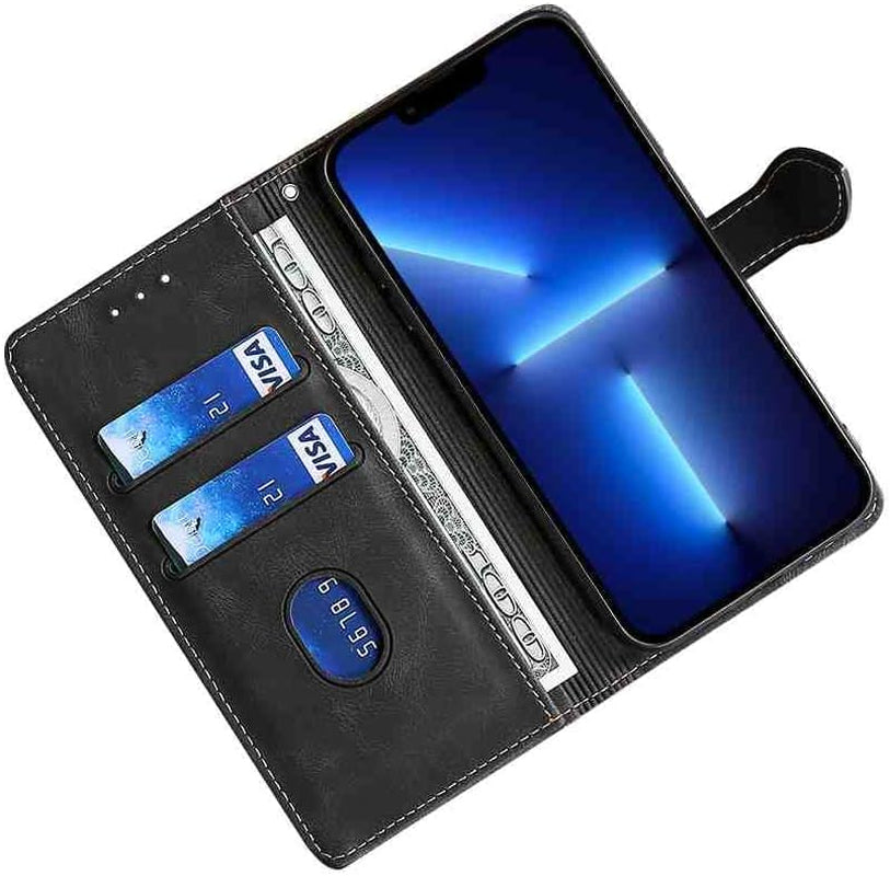 NATUMAX Phone Cover Wallet Folio Case for LG G6, Premium PU Leather Slim Fit Cover for LG G6, 2 Card Slots, Horizontal Viewing Stand, Easy Take, Black  NATUMAX   