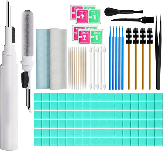 MUIIGOOD Airpods Cleaner Kit 221 Pcs Earbud Cleaning Putty Remove Ear Wax Phone Cleaning Kit Cleaner Pen Brush Microfiber Cloth for Airpods Pro/1/2/3 Charging Case Headphones Camera Hearing Aids  MUIIGOOD   