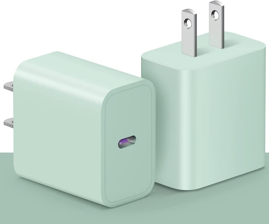 USB C Wall Charger【Apple Mfi Certified】 2Pack Iphone 14 Charger Block 20W PD Power Adapter for Iphone 14/14 Pro/14 Pro Max/14 Plus/13 12 11 Pro Max/Mini/Xs Max/Xr/X, Ipad, Samsung Phone, Google Phone  Shenzhen Dipinle Technology Co., Ltd 2Pack Green  