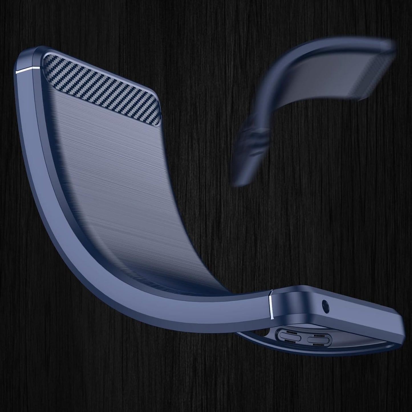 EUAGVQY for Pixel 4A 5G Google 4A 5G Case Carbon Fiber Soft TPU Anti-Slip Durable Lightweight Protective Phone Cover for Google Pixel 4A 5G（Blue）  EUAGVQY   