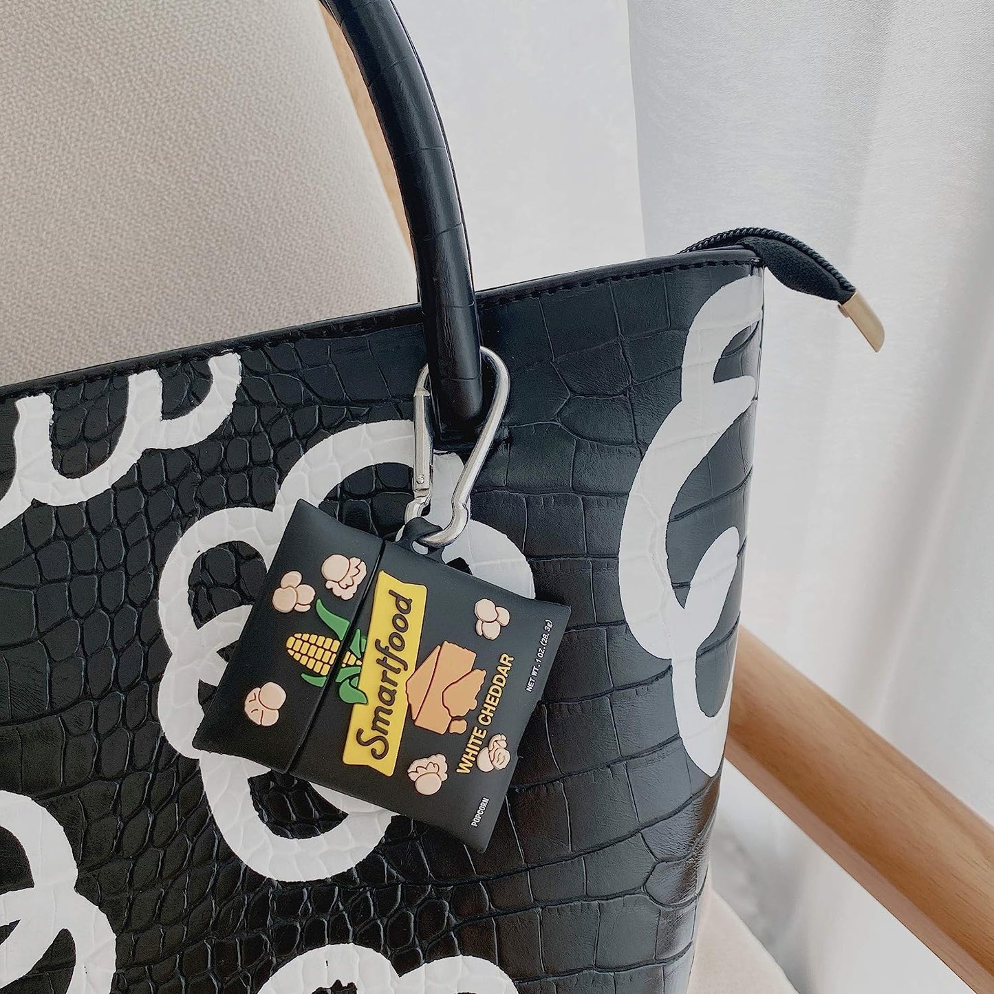 Oqplog for Airpod 2/1 Case Food Design Cover for Airpods Silicone Cases Air Pods Cute Funny Cartoon 3D Kawaii Fun Soft Designer Unique Fashion Cool Pretty for Girls Boys Teen Girly (Smart Popcorn)  guangjianheni   