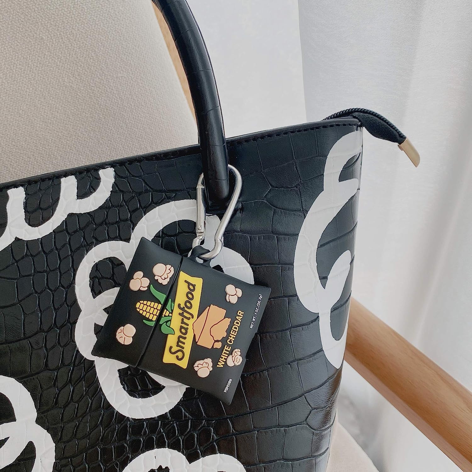 Oqplog for Airpod 2/1 Case Food Design Cover for Airpods Silicone Cases Air Pods Cute Funny Cartoon 3D Kawaii Fun Soft Designer Unique Fashion Cool Pretty for Girls Boys Teen Girly (Smart Popcorn)  guangjianheni   