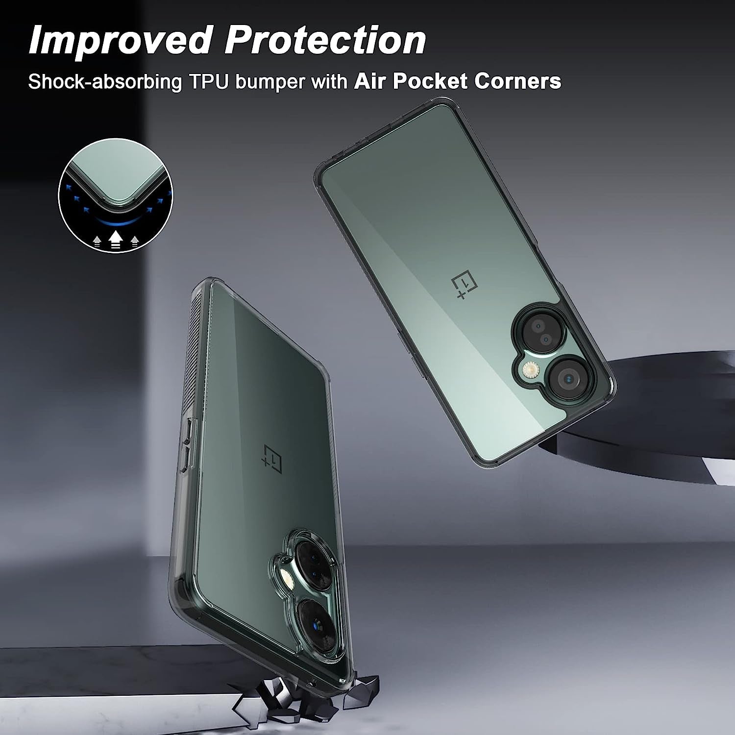 Foluu for Oneplus Nord N30 5G/Oneplus Nord CE 3 Lite 5G Case, Hard PC Back & Soft TPU Bumper Protective Shockproof Case for Oneplus Nord N30 5G 2023  Foluu   